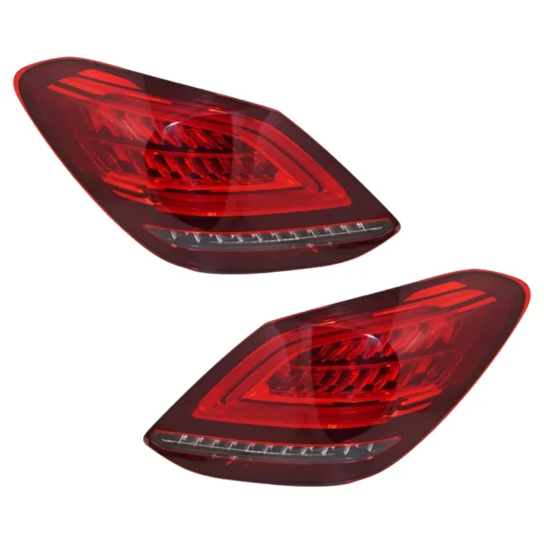 Tail Light Set For 2019-2020 Mercedes Benz C43 AMG C300 Left Right Clear/Red LED